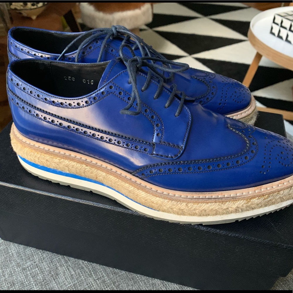 PRADA Men’s Brogue Espadrille